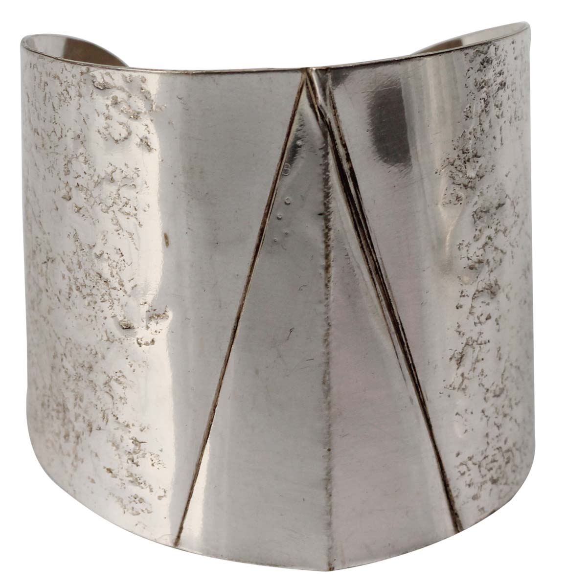 Bracelets in Bulk – Cuff Bracelet – Cast in Brass – Wrinkled Effect – Silver Plated – Wholesale Bracelets from India